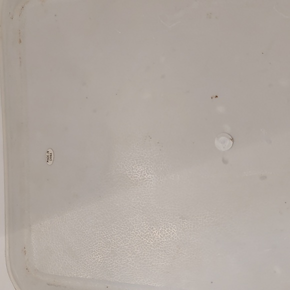 Vtg 2 Floral trays, plastic - Picture 7 of 7